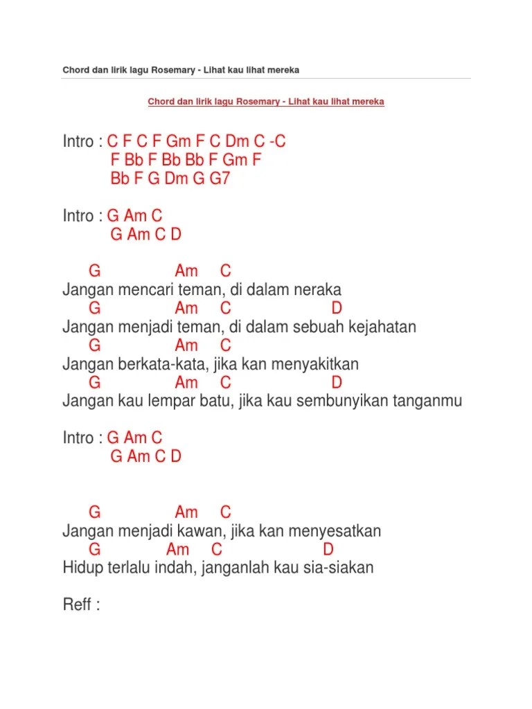 Kunci Gitar Jangan Salah Menilaiku Tagor Pangaribuan Chordtela