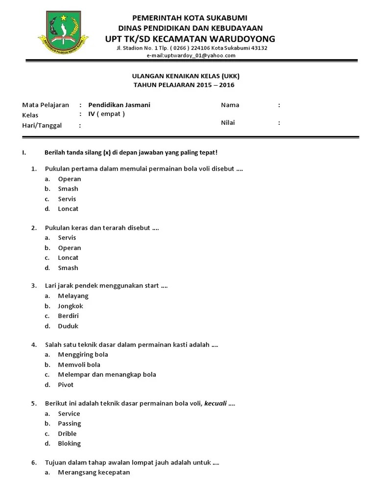 Pukulan Pertama Untuk Memulai Permainan Bola - Data Dikdasmen