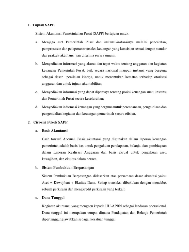 Tujuan SAPP | PDF