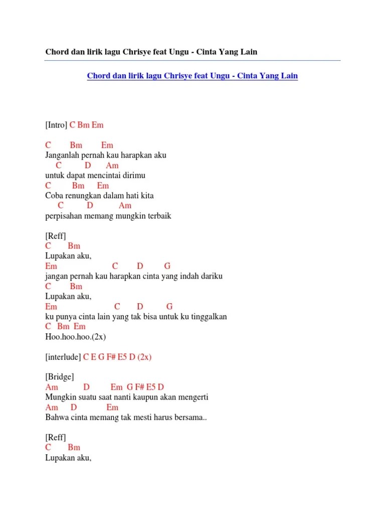 Lirik Lagu Cinta Dalam Hati By Ungu Pantun Cinta