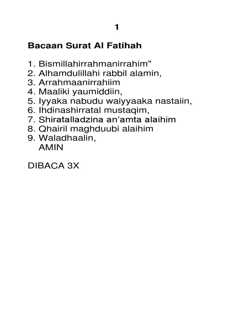 Bacaan Latin Ayat Al-Qur&rsquo;an | PDF