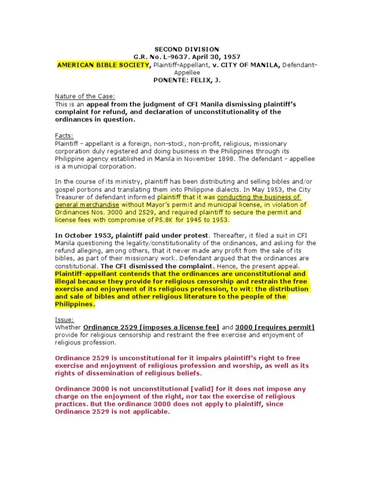 Ctto PDF Free Exercise Clause Establishment Clause