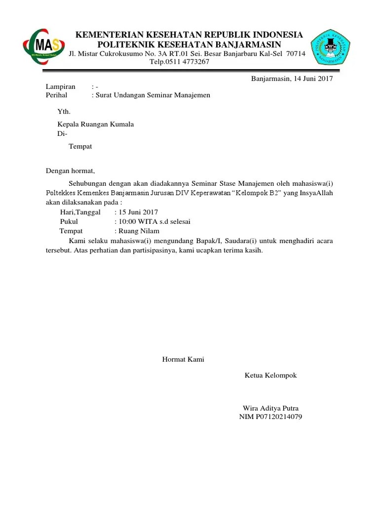 Undangan Seminar Kesehatan – Lakaran