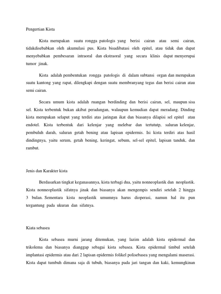 Pengertian Kista | PDF