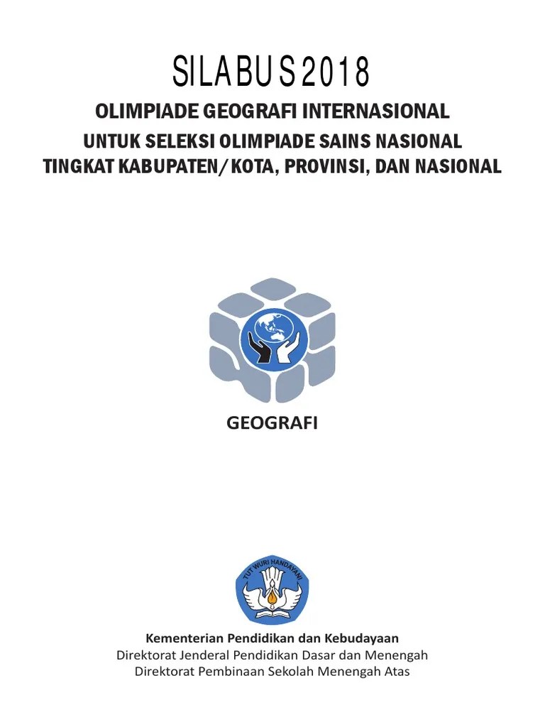 Silabus OSN Geografi 2018