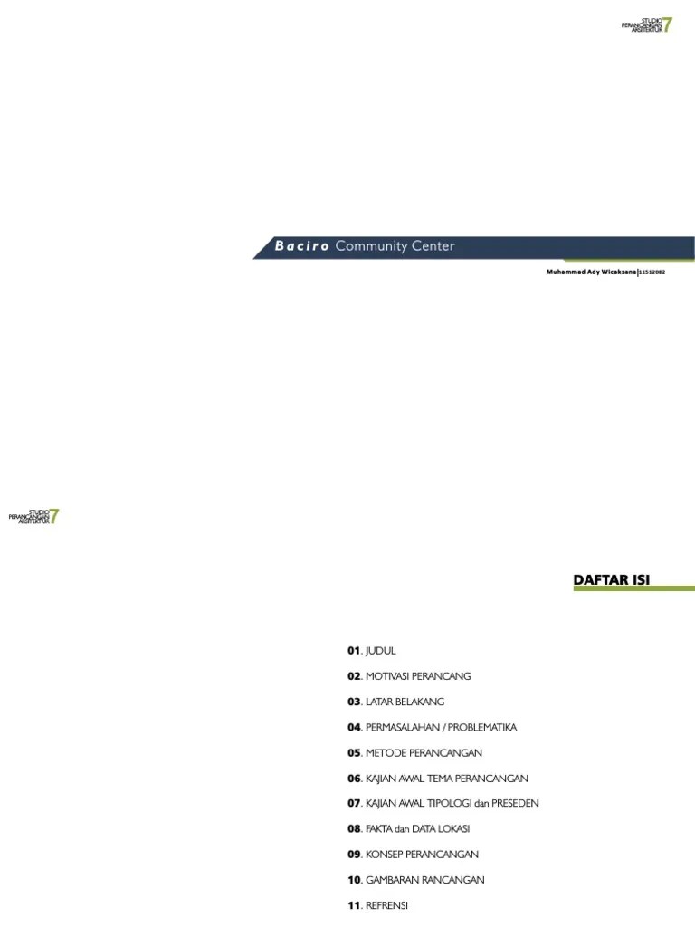 Community Center Design Brief PDF