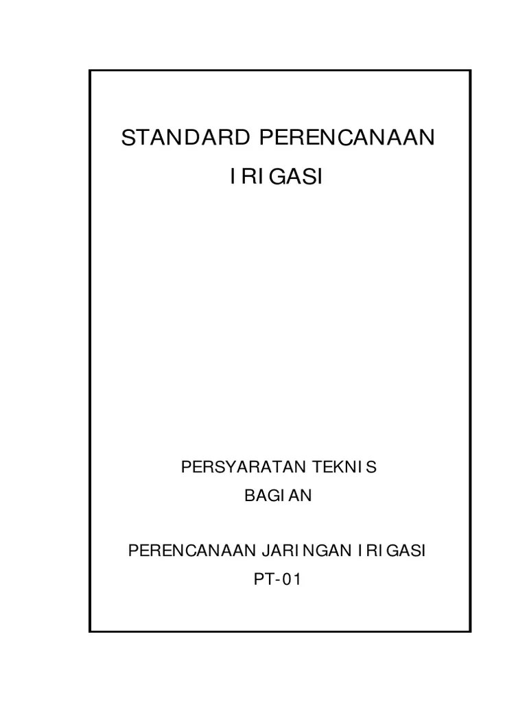 PT-01 Perencanaan Jaringan Irigasi | PDF