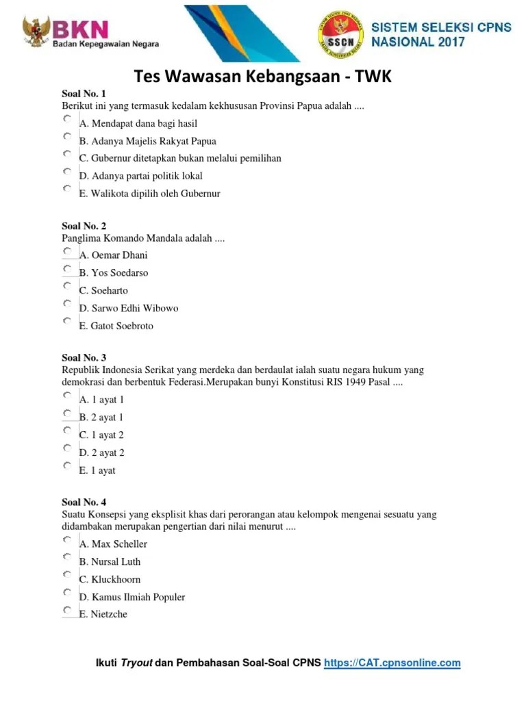 Contoh Soal Cat Cpns 2017 Pdf Download Soal Cpns 2018 Pdf Disertai Kunci Jawaban Dan Pembahasannya Soalut Com Appear On The Front Page Of Google