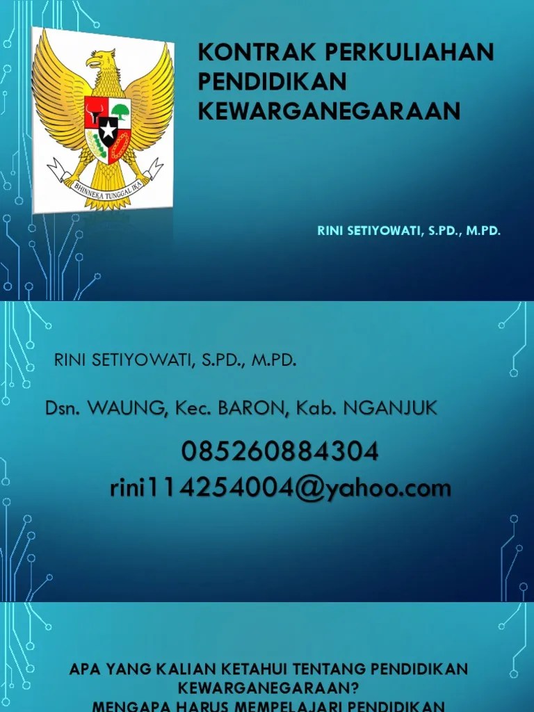 1. PENDIDIKAN KEWARGANEGARAAN