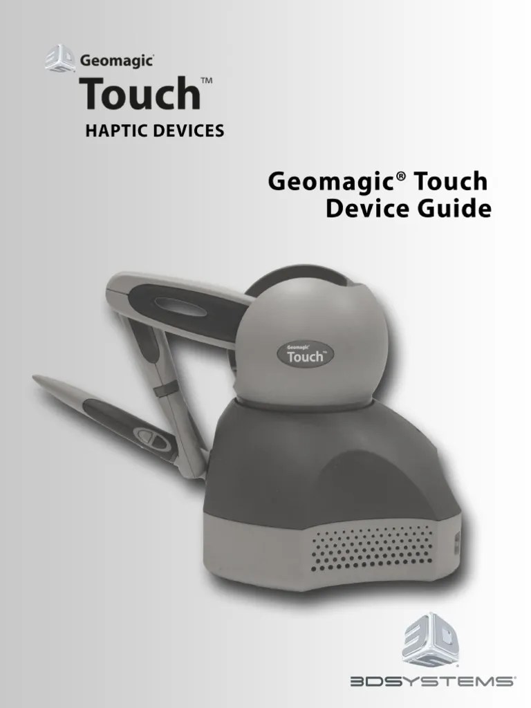GeomagicTouch Device Guide PDF Electrical Connector Computer Network