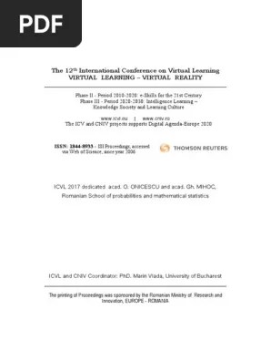 Titlul sugereaza privirea atotcuprinzatoare dar nu neaparat ferita de eroare a personajului principal, o femeie care isi vede. Proceedings Of Icvl 2017 Issn 1844 8933 Isi Proceedings Educational Technology Virtual Reality