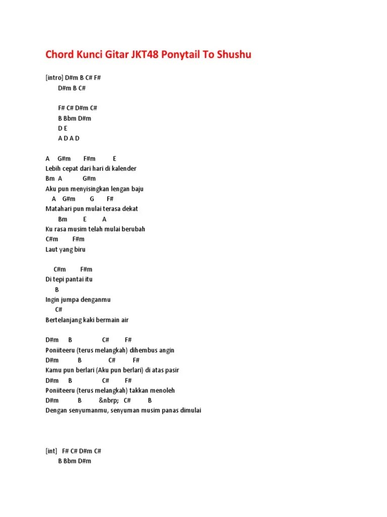 Chord Berlari Tanpa Kaki – Belajar