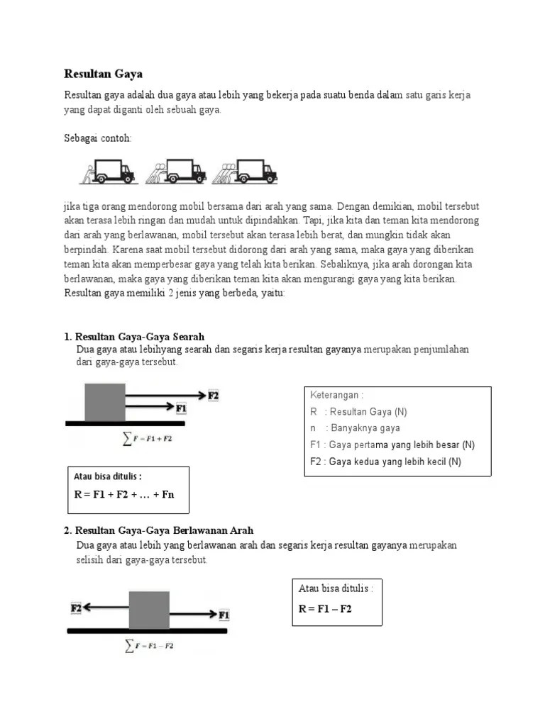 Resultan Gaya | PDF