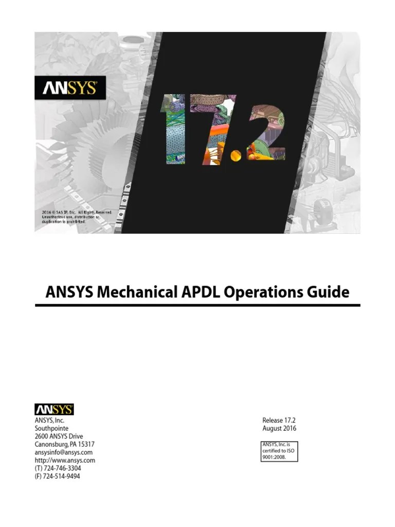 ANSYS Mechanical APDL Operations Guide Command Line