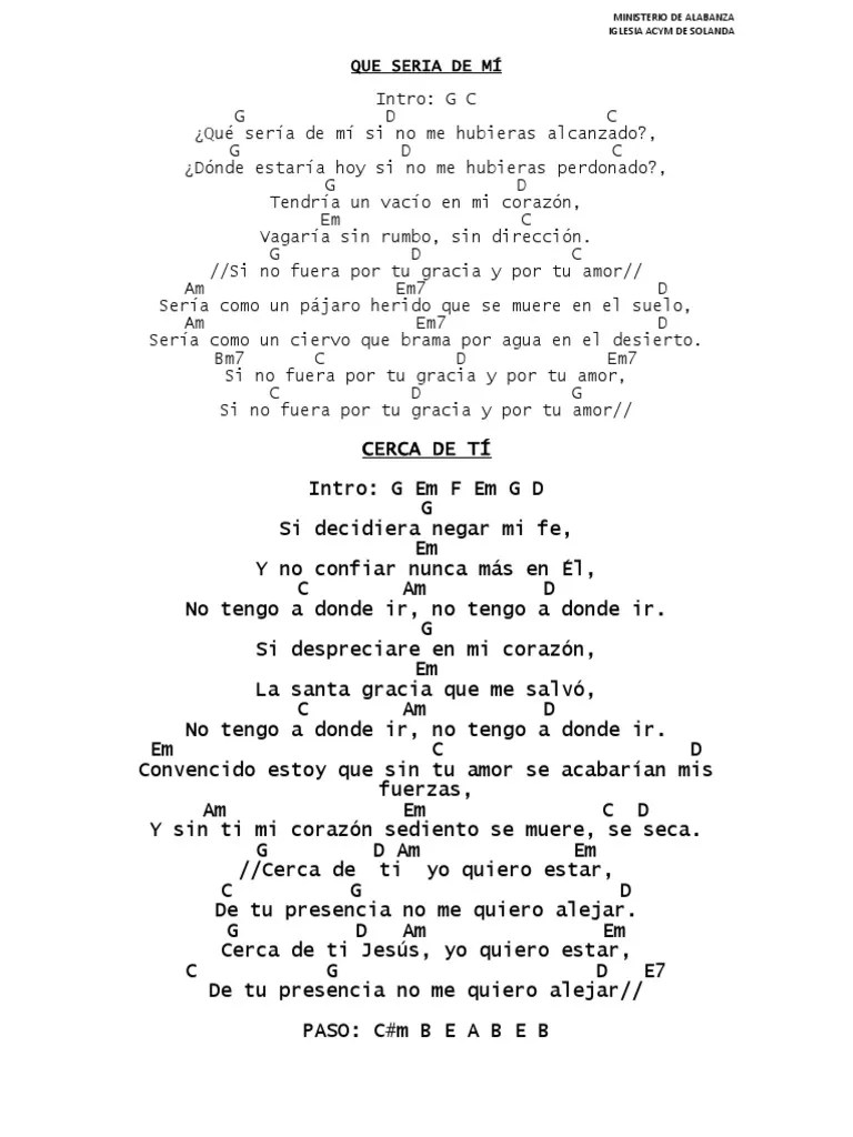 Que Sería de Mi, Cerca de Ti, Con Manos Vacías, Cansado Del Camino, En