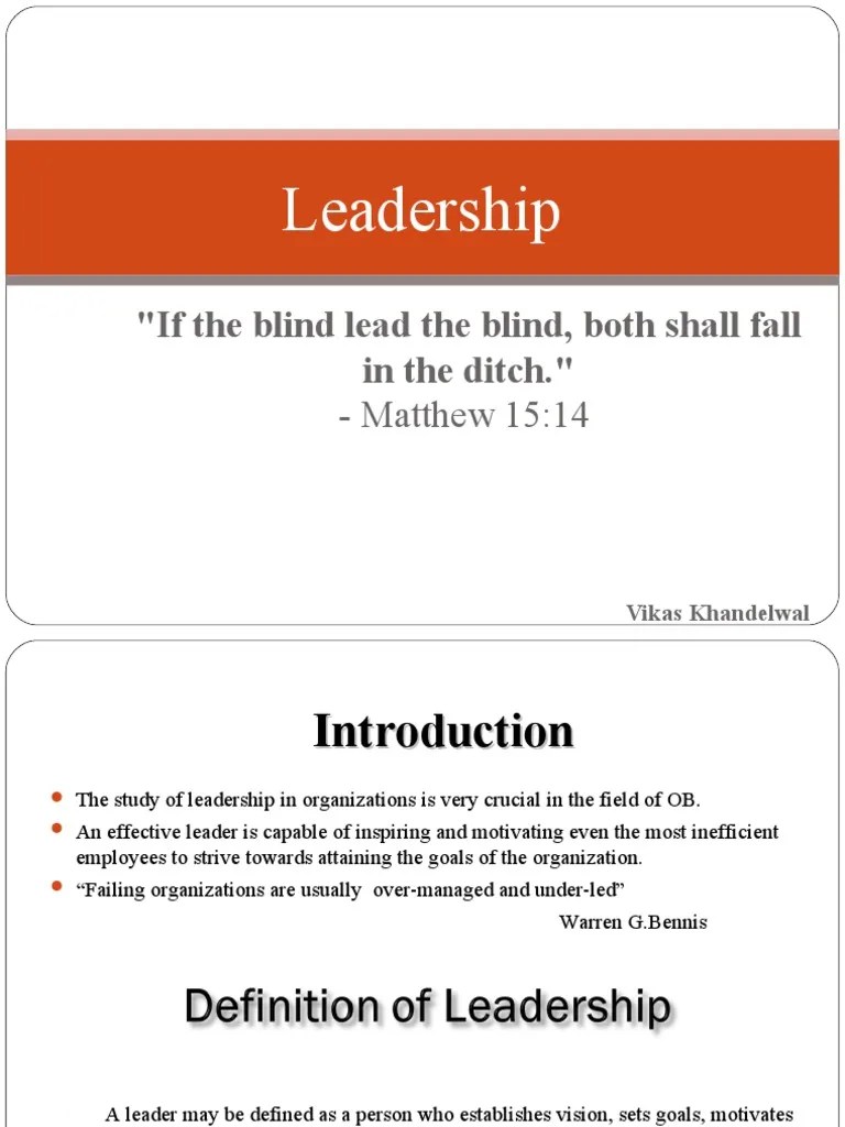 Leadership Theories PDF