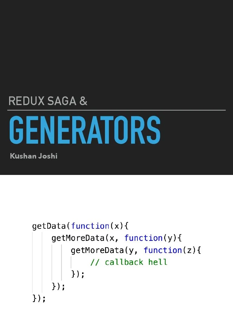 Generator Functions Javascript PDF
