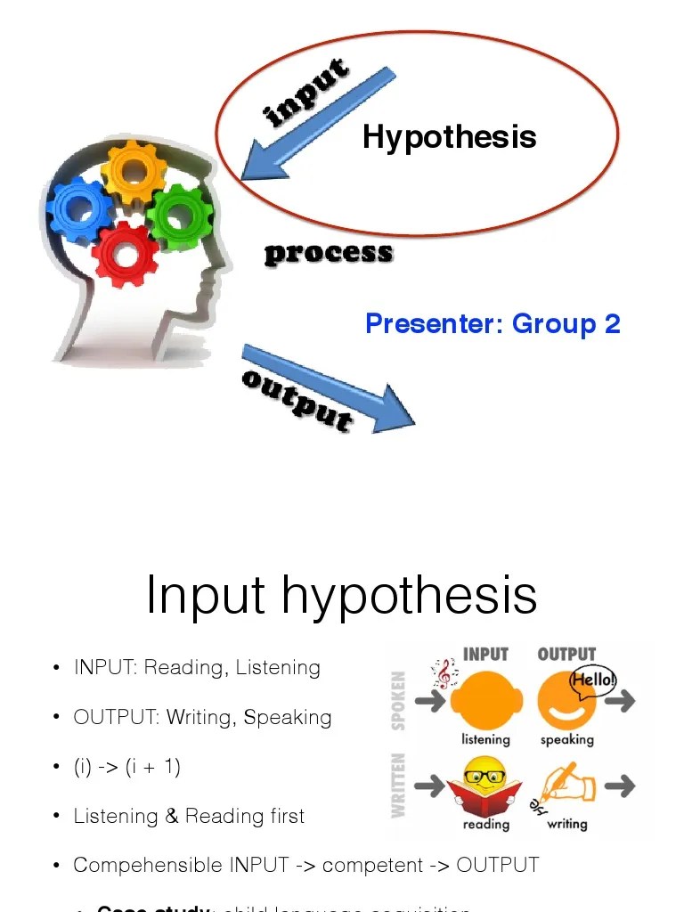 TESOL Input Hypothesis Group 2