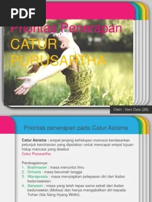 Penerapan Catur Purusa Artha Dalam Catur Asrama Dan Catur Warna | PDF