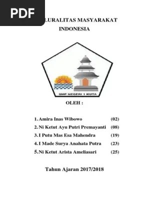 Pluralitas Masyarakat Indonesia | PDF