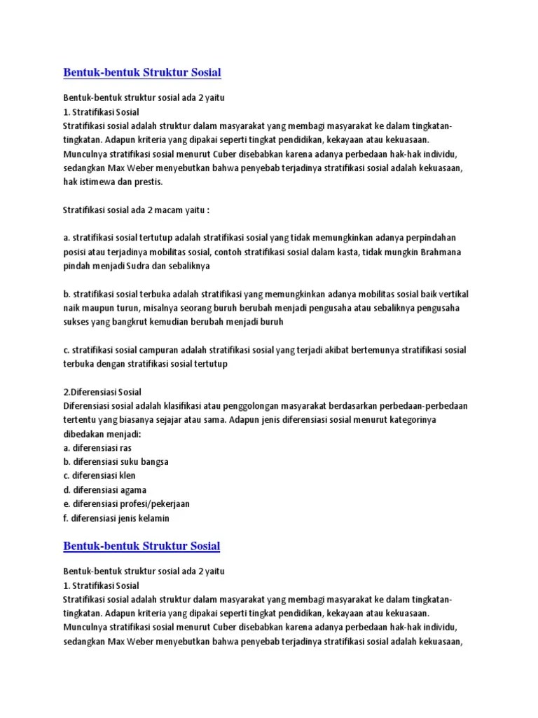 Struktur Sosial | PDF