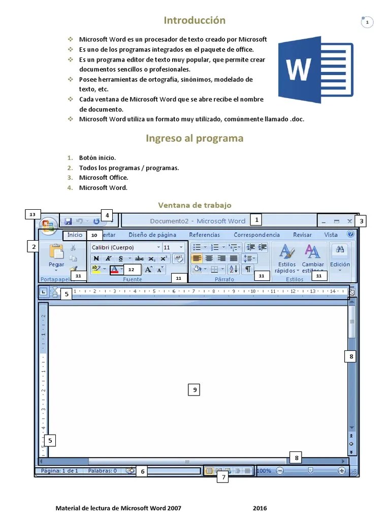 Microsoft Office Word 2007 PDF Archivo de computadora Point and Click