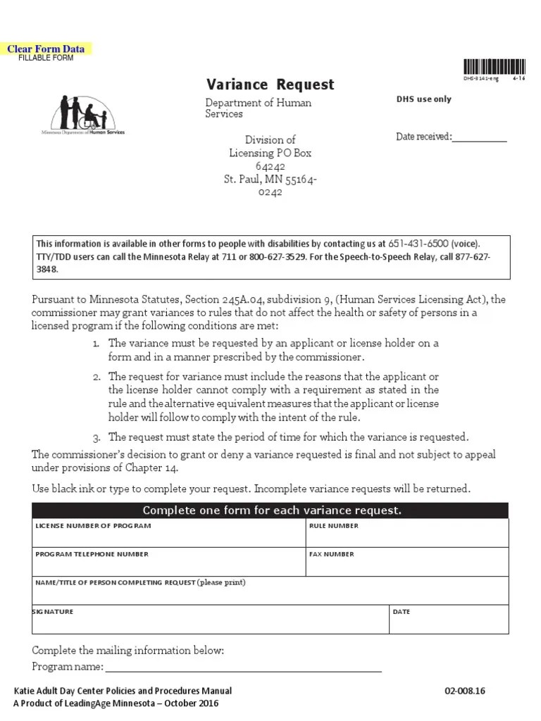 02008.16 Variance Request Common Law Government Information