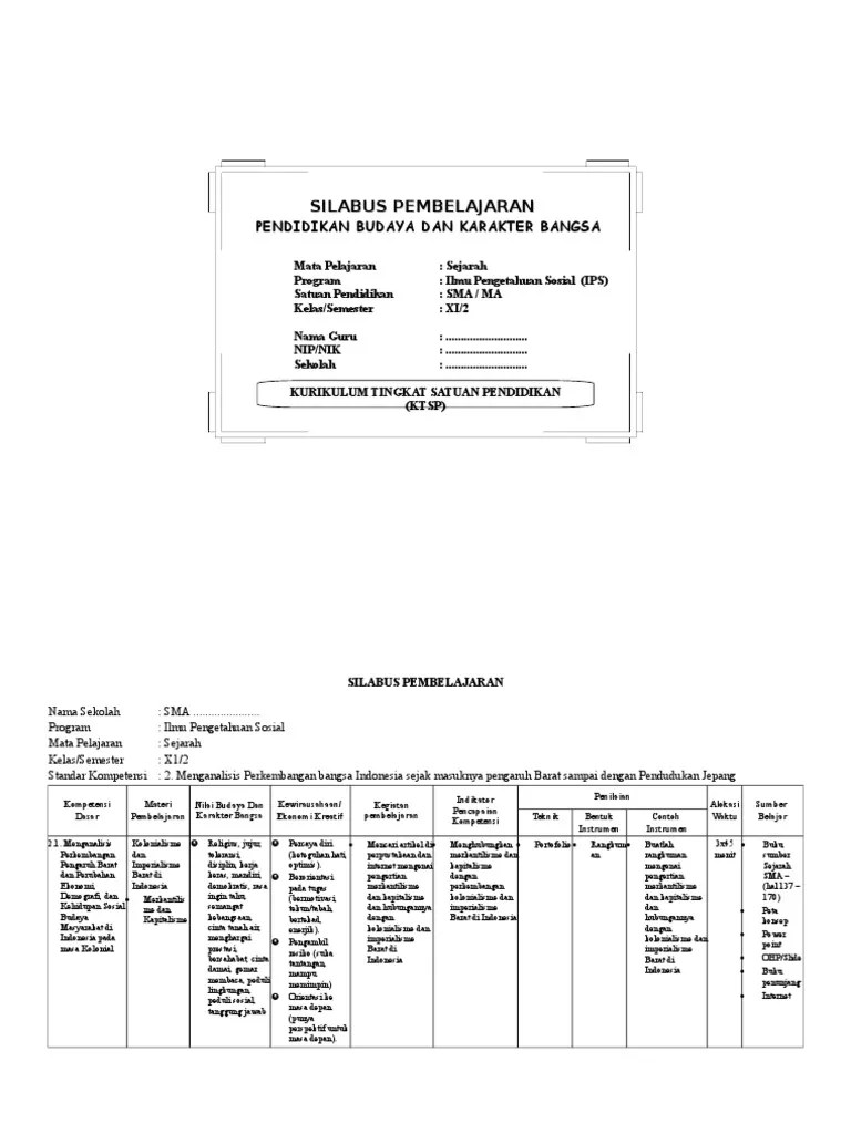 Silabus Ktsp Biologi Smp Kelas 7 Semester 2 Revisi Id
