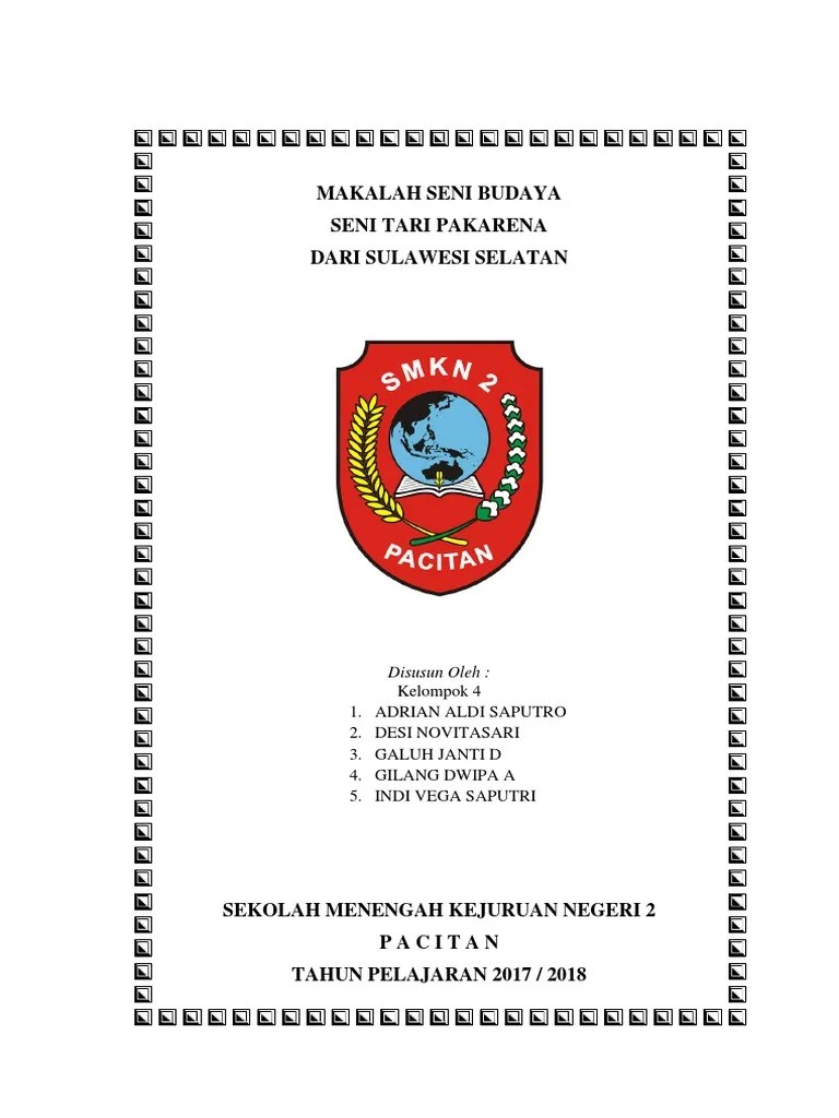 Makalah Seni Budaya Tari Pakarena | PDF