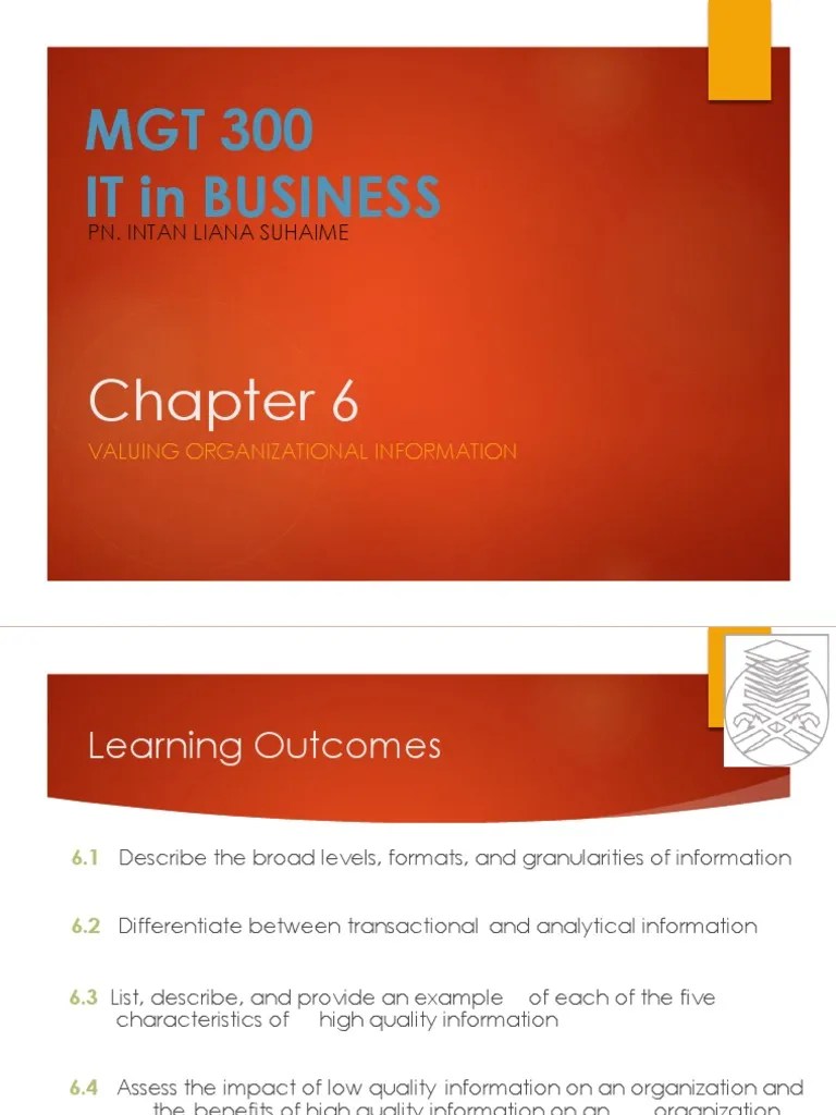 CHAPTER 6 Marketing Business Economics