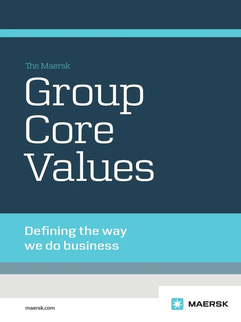 Maersk Group Core Values Risk Business Prueba gratuita de 30 días