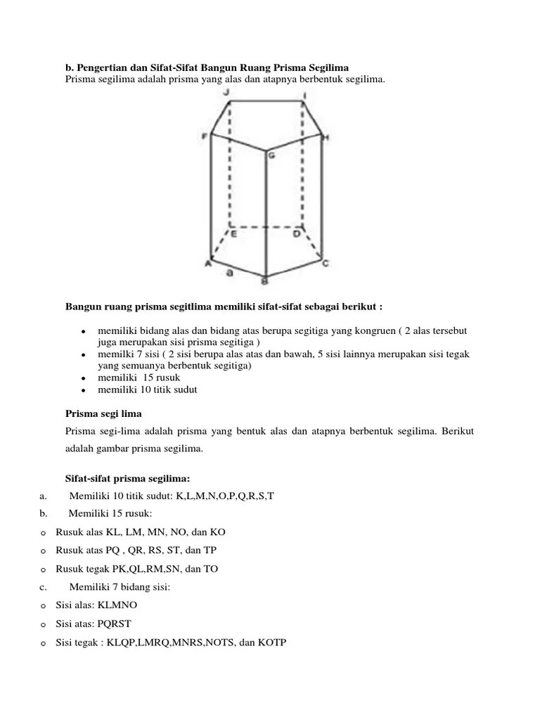 Diagonal Ruang Prisma Segi Lima – Mudah