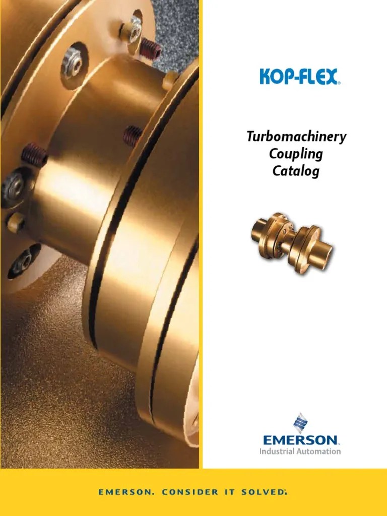 Kop Flex Turbomachinery Coupling Catalog Mechanical Engineering