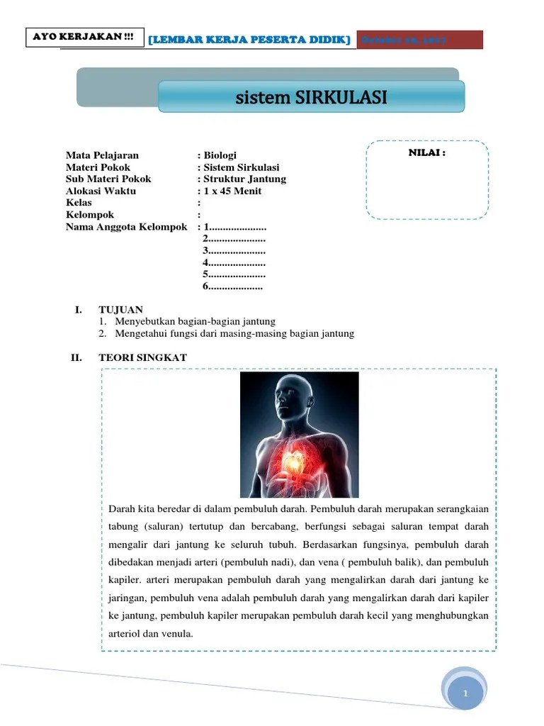 LKPD Organ Peredaran Darah | PDF