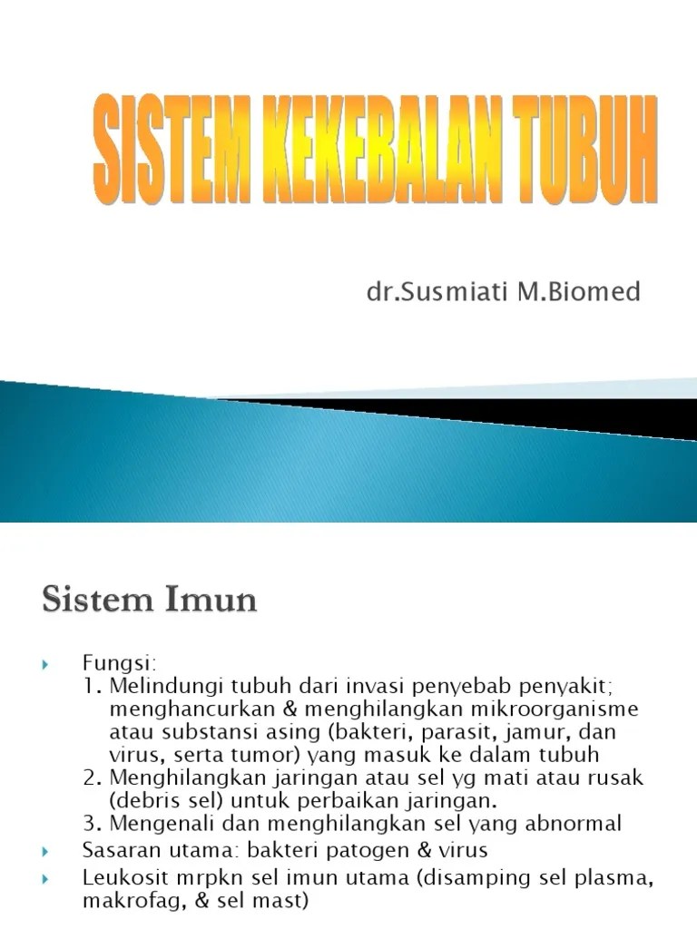 Ppt. Sistem Kekebalan Tubuh