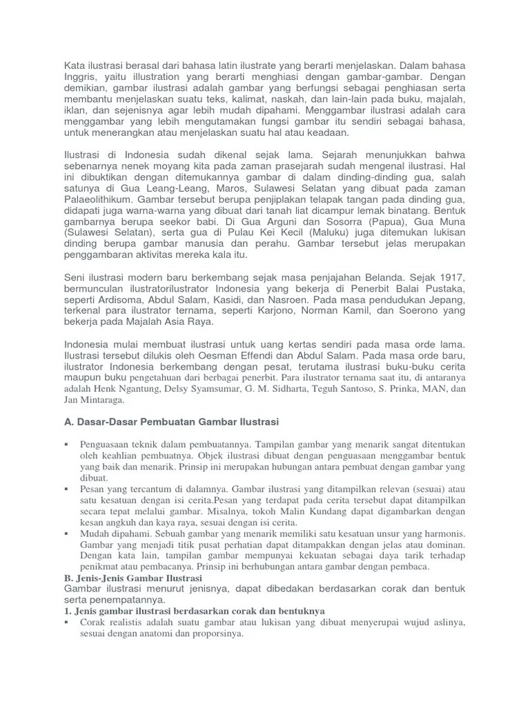Panduan Menggambar Ilustrasi | PDF