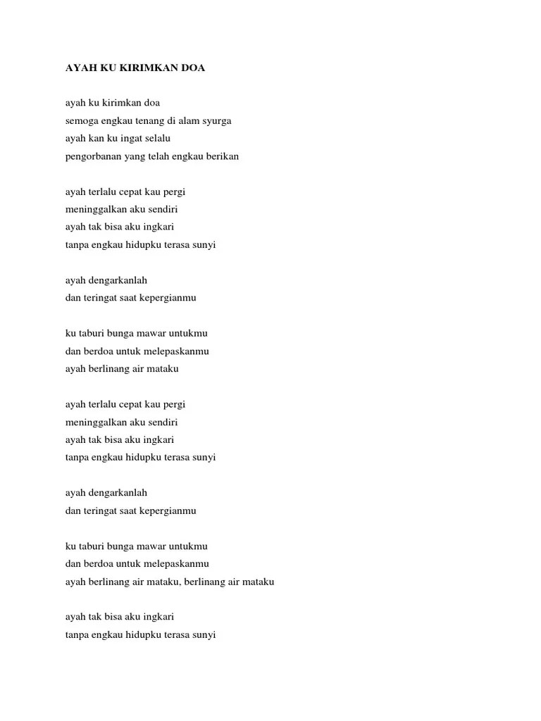 Ayah Ku Kirimkan Doa | PDF