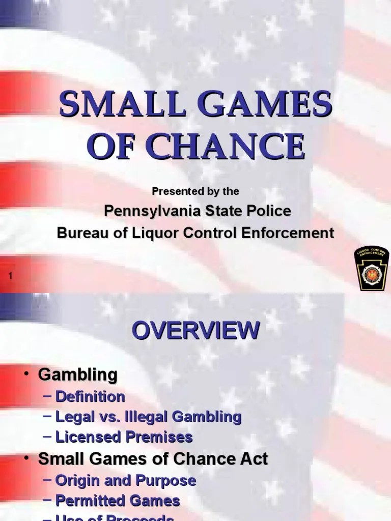 Small Games of Chance v.6 PDF Gambling Slot Machine