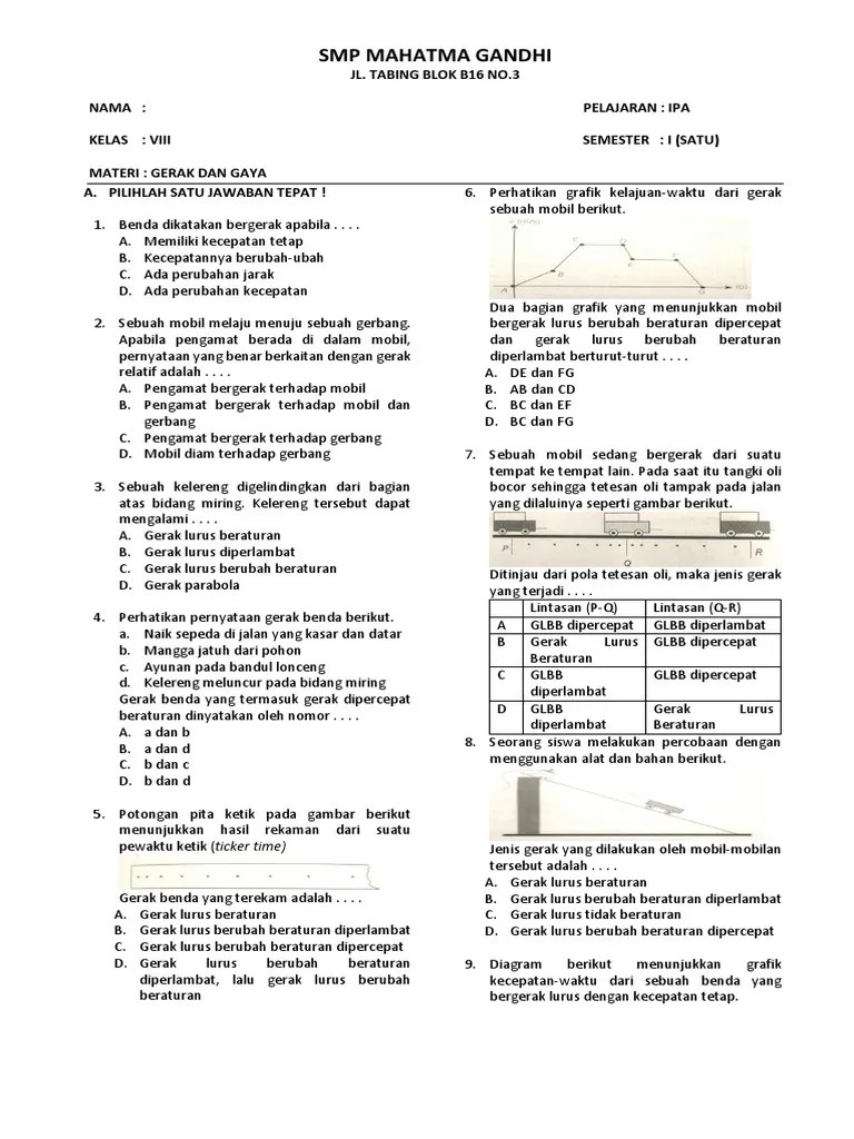 Yang Termasuk Gerak Lurus Beraturan Dan Gerak Lurus Berubah Beraturan Adalah  - Ini Aturannya