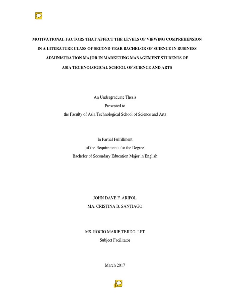 Sample Preliminary Pages PDF Thesis Master Of Arts