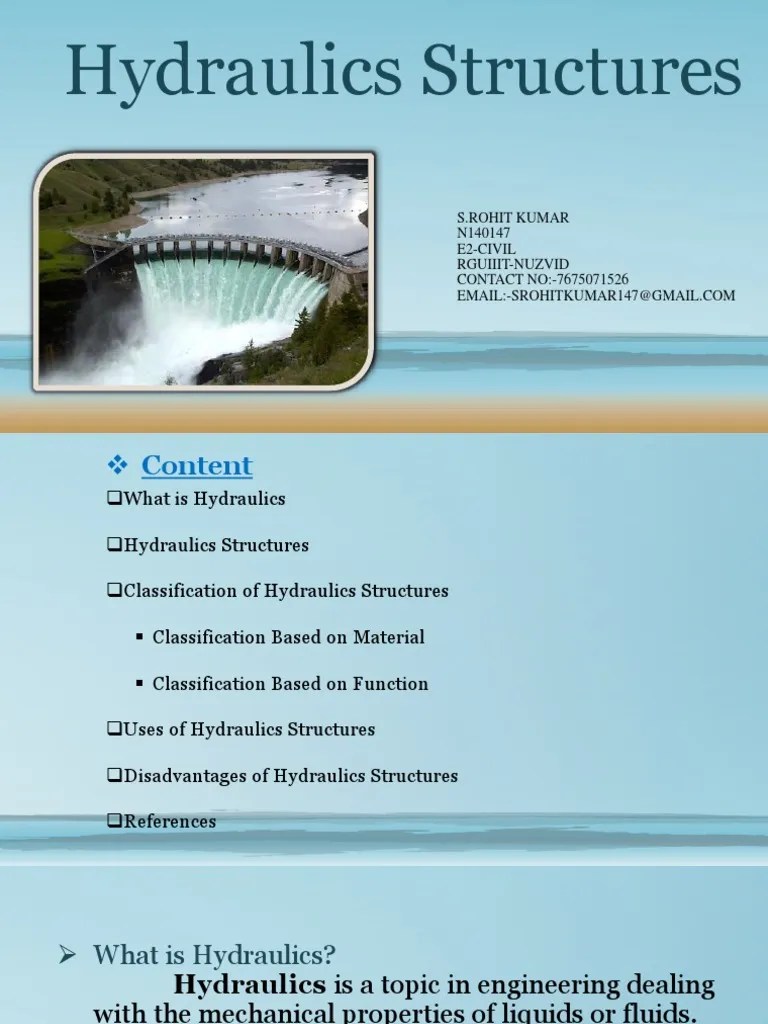 Hydraulics Structures PDF Dam Sanitary Sewer