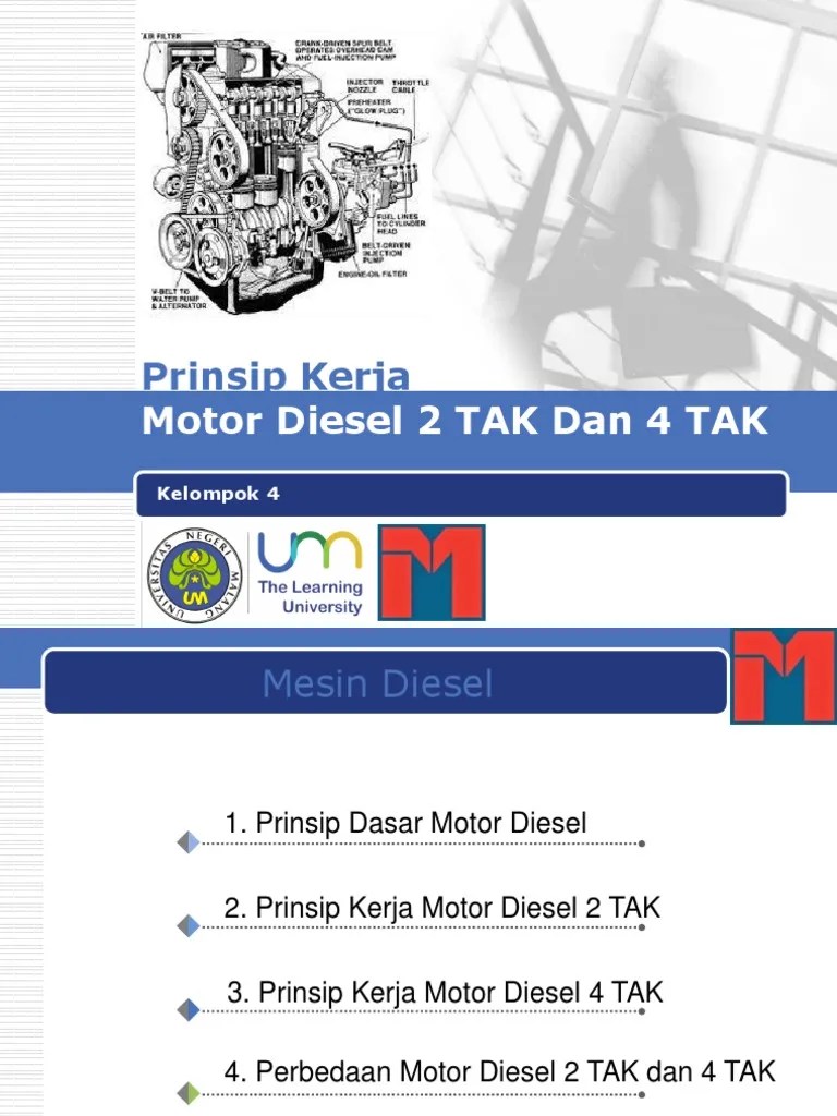 Mesin Diesel 2 Tak Dan 4 Tak Seputar Mesin