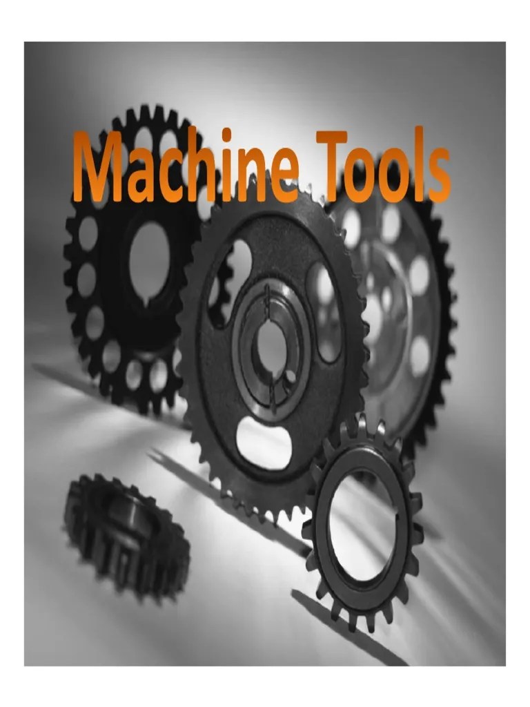 Machine Tools PDF PDF Machining Machine Tool