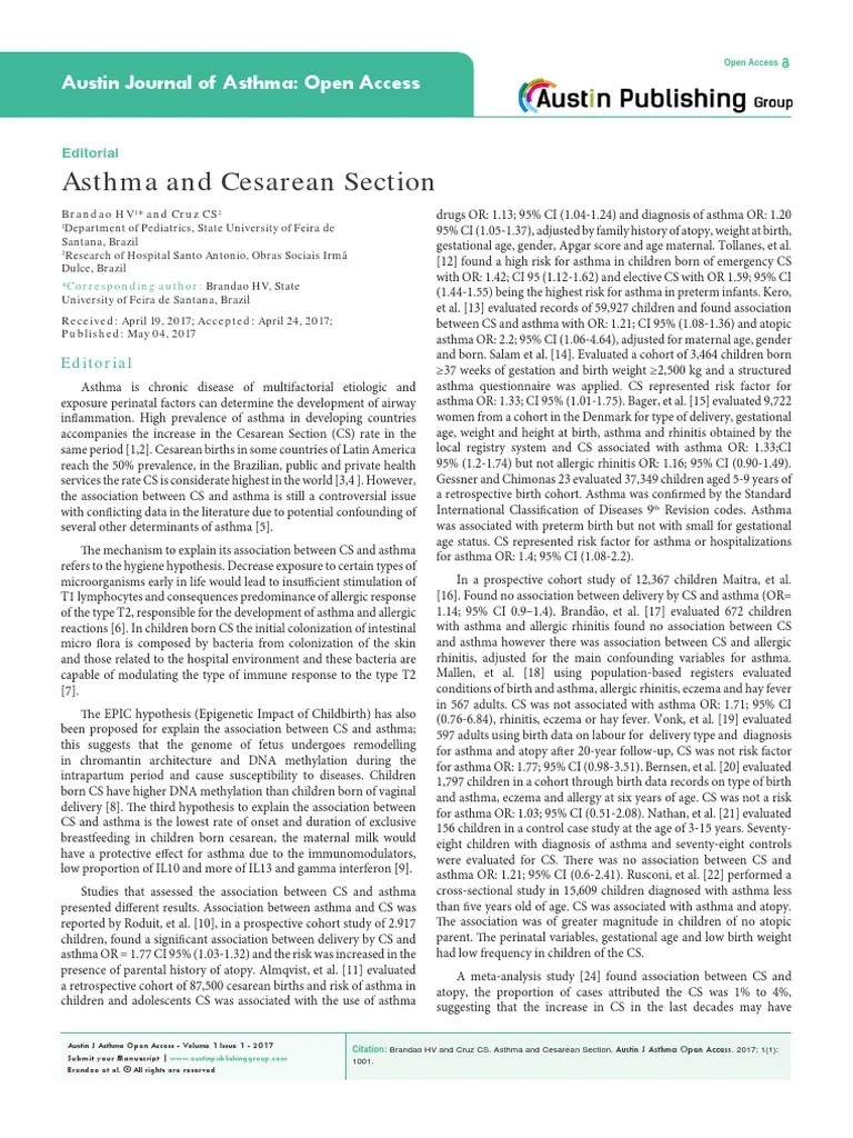 Austin Journal of Asthma Open Access Asthma Allergy