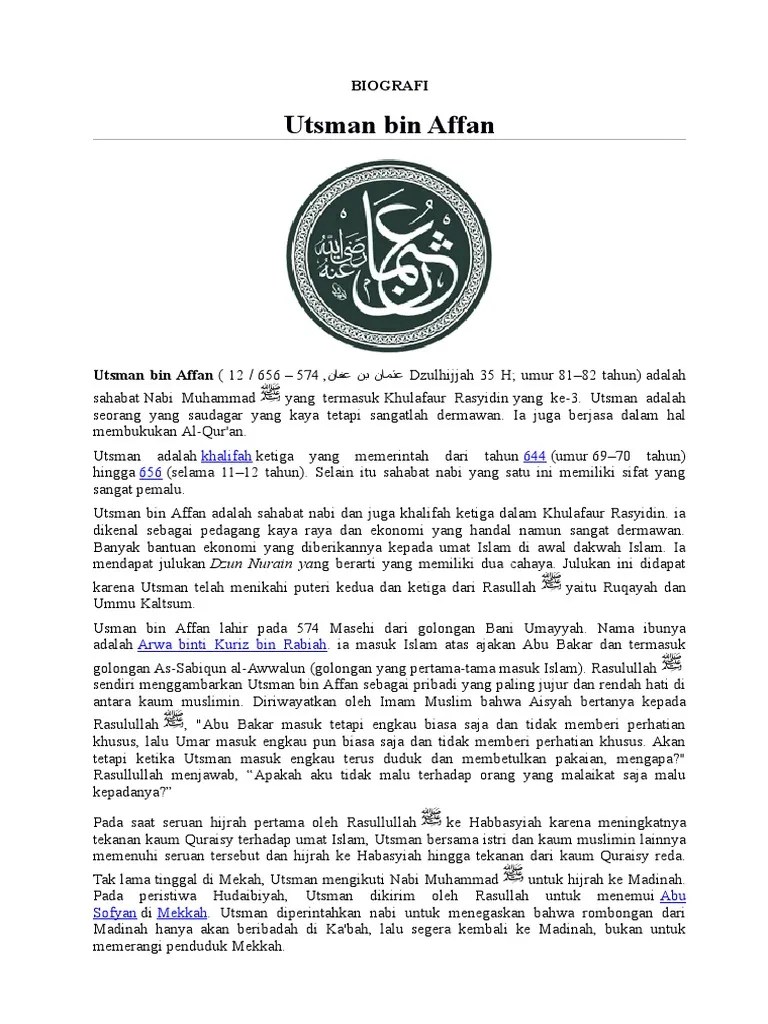 Utsman Bin Affan