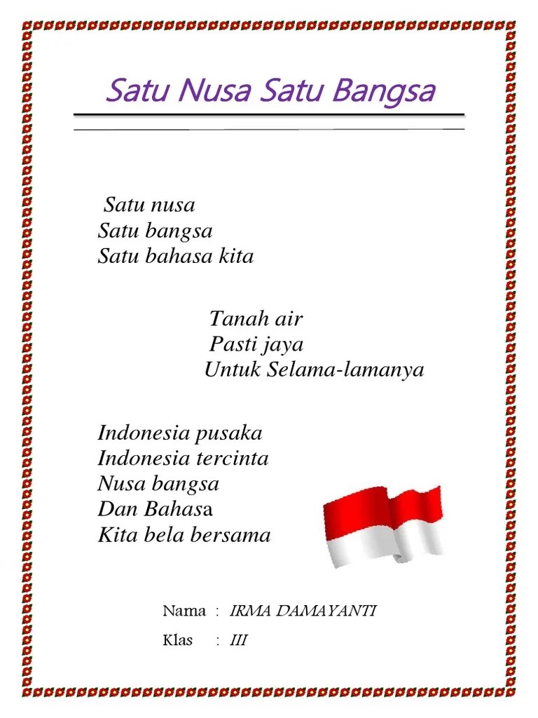 Satu Nusa Satu Bangsa | PDF