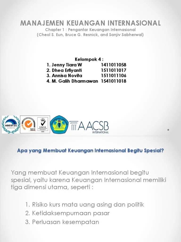 PPT BAB 1 (MANAJEMEN KEUANGAN INTERNASIONAL