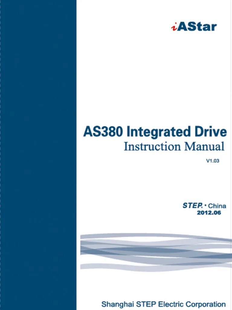 AS380 Integrated Drive Instruction Manual V1.03 | PDF | Relay