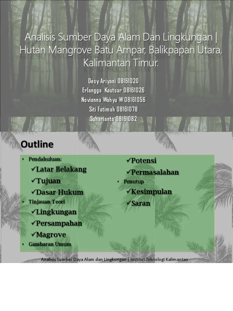 Analisis Sumber Daya Alam Dan Lingkungan | PDF