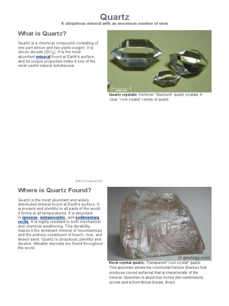Quartz Mineral,Photos,Uses,Properties,Pictures Quartz Gemstone